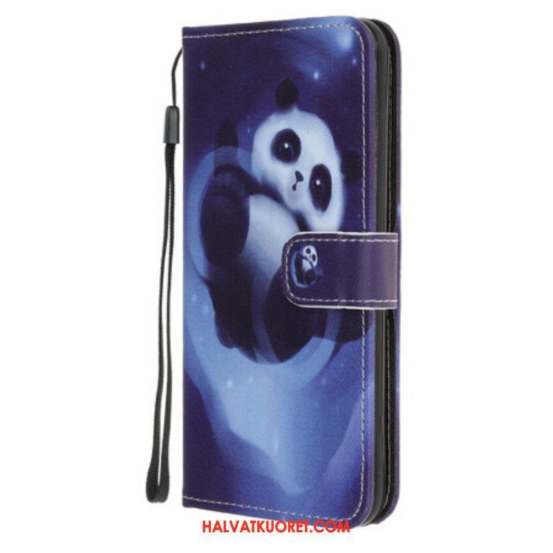 Nahkakotelo iPhone 13 Mini Panda Space