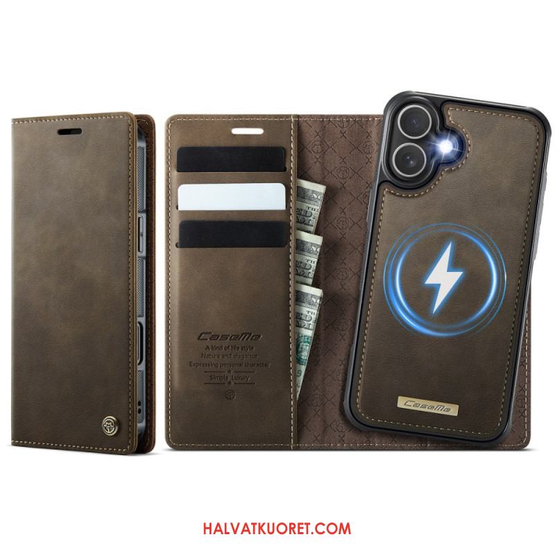 Nahkakotelo iPhone 17 Magsafe-yhteensopiva Irrotettava Kotelo Ja Rfid-suoja