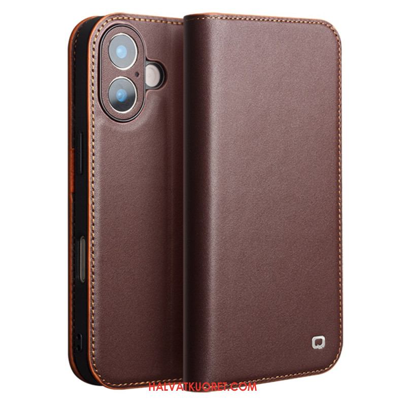 Nahkakotelo iPhone 17 Qialino Nahka Suojakuori