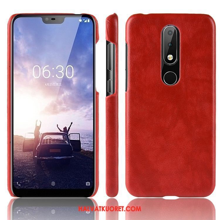 Nokia 6.1 Kuoret Litsi Kova Trendi, Nokia 6.1 Kuori Puhelimen Suojaus