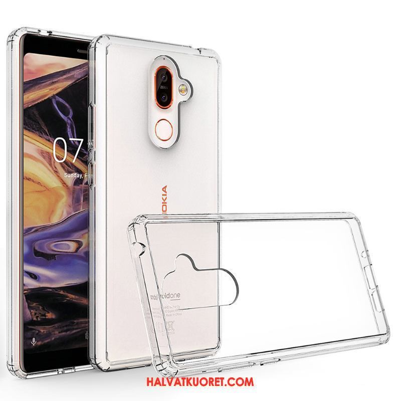 Nokia 7 Plus Kuoret Kotelo Suojaus Valkoinen, Nokia 7 Plus Kuori Puhelimen Kehys