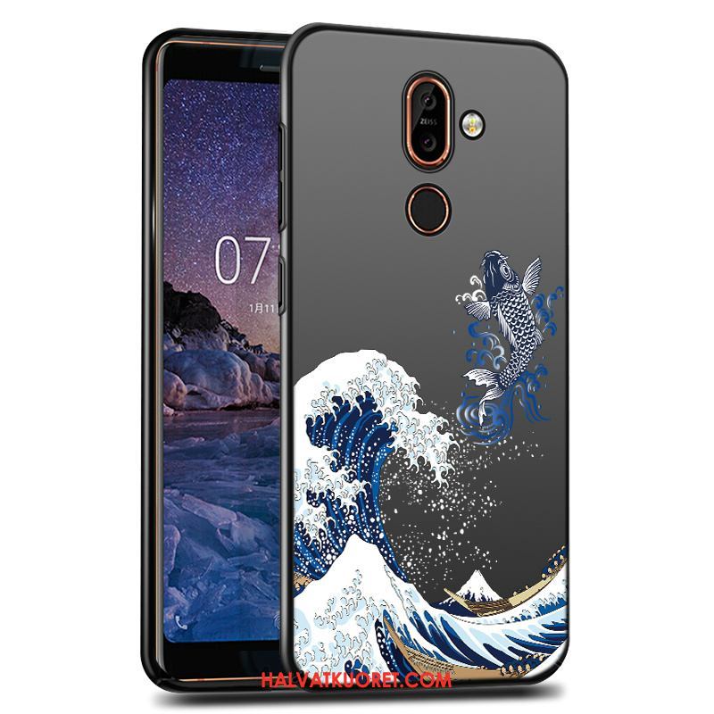 Nokia 7 Plus Kuoret Musta Suojaus Puhelimen, Nokia 7 Plus Kuori Murtumaton Kova