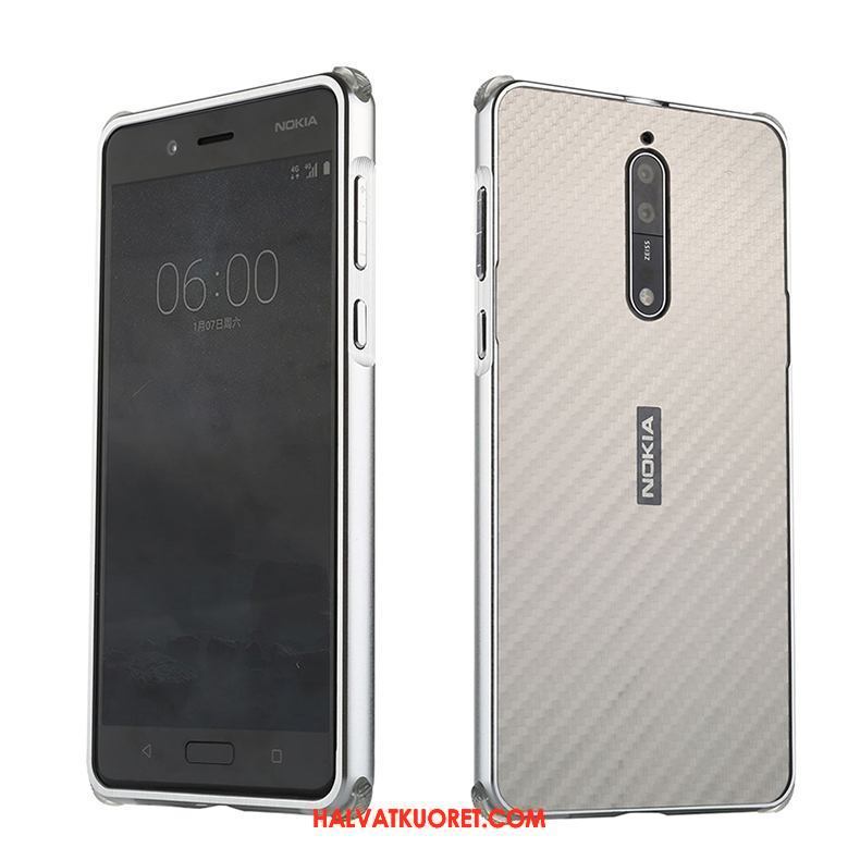 Nokia 8 Kuoret Puhelimen Kuitu Kukkakuvio, Nokia 8 Kuori Metalli Murtumaton