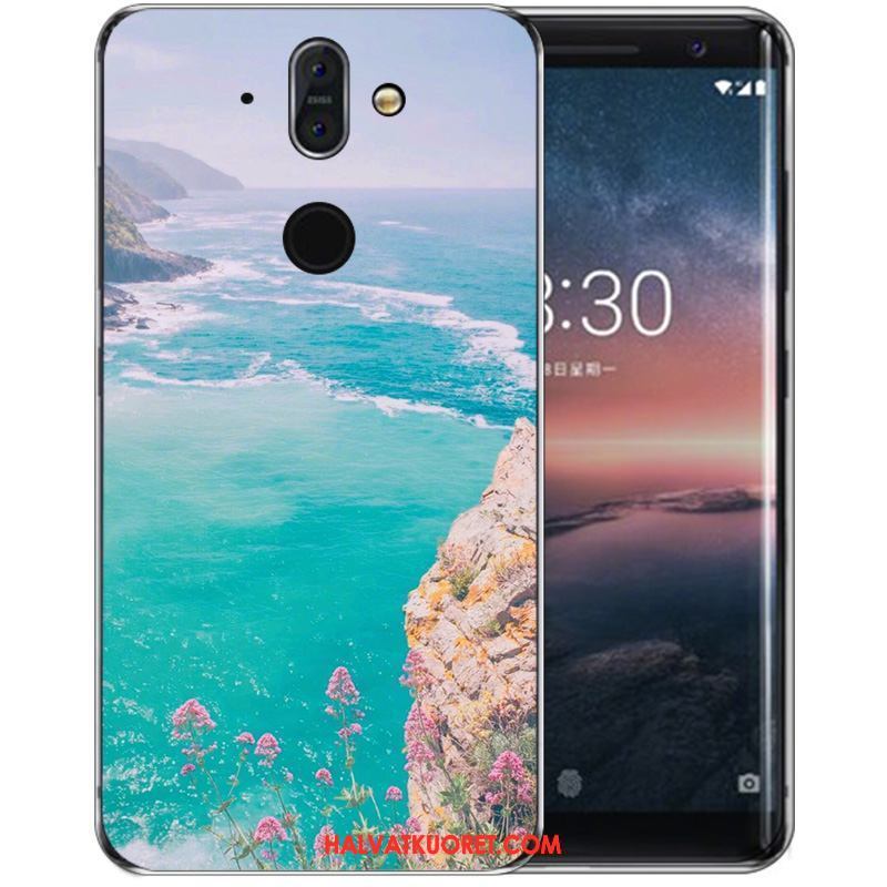 Nokia 8 Sirocco Kuoret Sininen Korkea Kotelo, Nokia 8 Sirocco Kuori Net Red