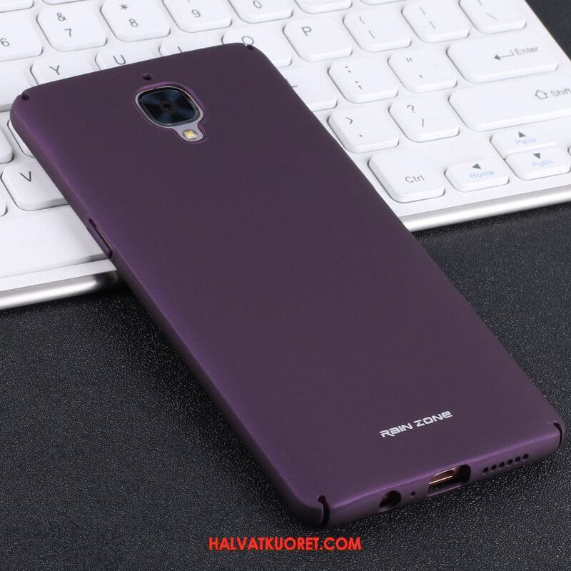 Oneplus 3 Kuoret Kotelo Violetti Kova, Oneplus 3 Kuori Pesty Suede Kolme Puolustusta