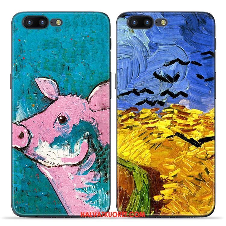 Oneplus 5 Kuoret Taide Öljyvärimaalaus Persoonallisuus, Oneplus 5 Kuori Sininen Luova