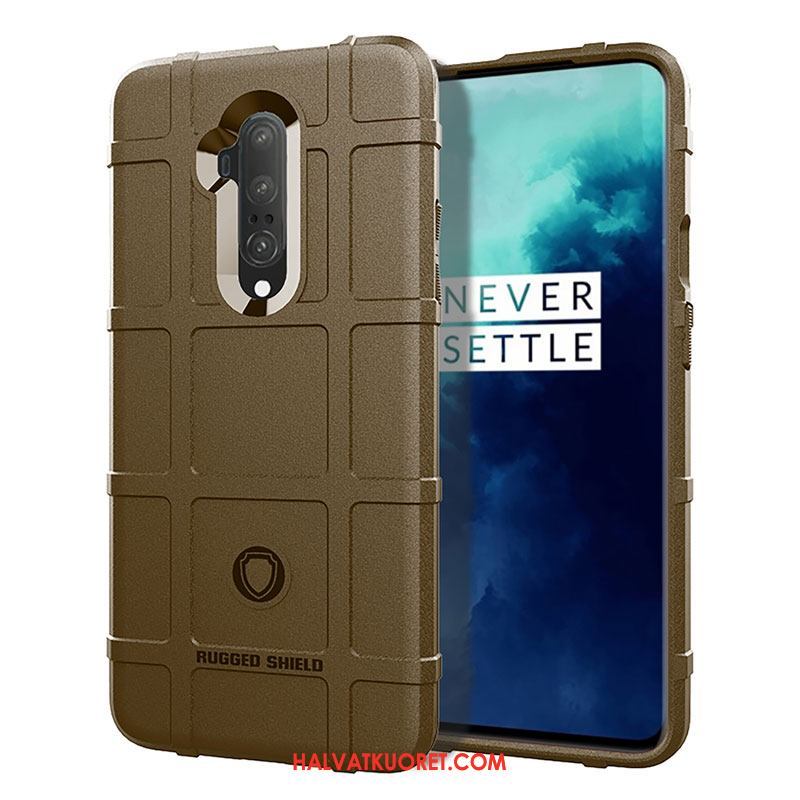 Oneplus 7t Pro Kuoret All Inclusive Pehmeä Neste Luova, Oneplus 7t Pro Kuori Musta Murtumaton Braun