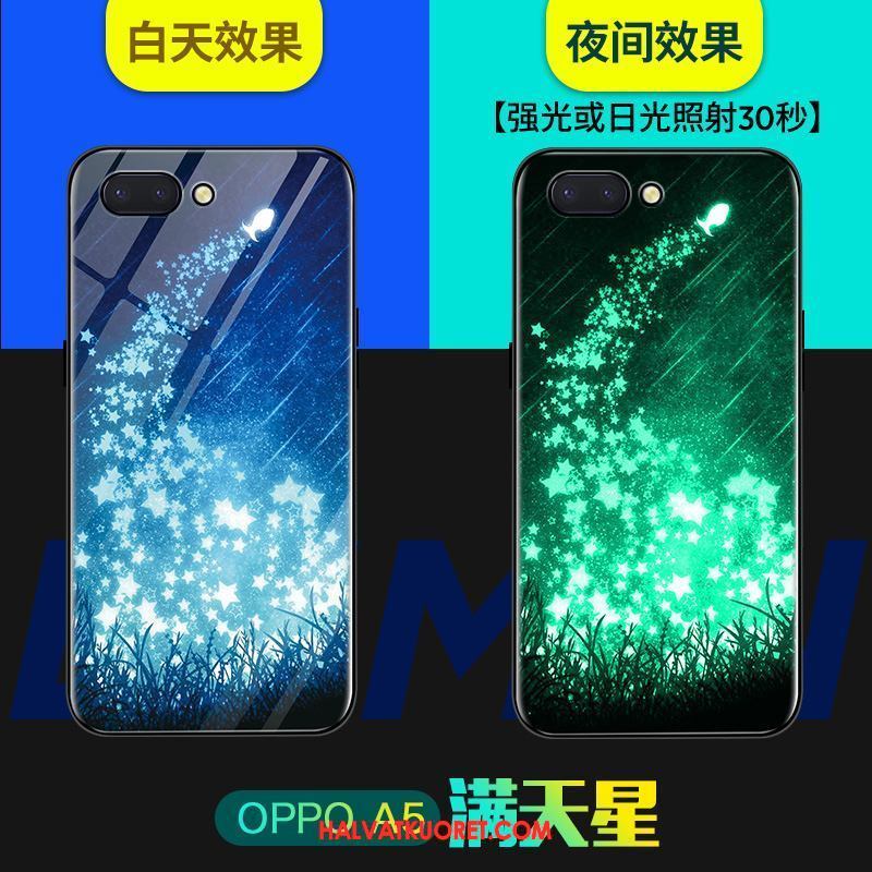 Oppo A5 Kuoret All Inclusive Kotelo Puhelimen, Oppo A5 Kuori Lasi Net Red