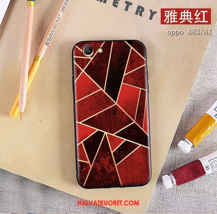 Oppo A83 Kuoret Murtumaton Kotelo, Oppo A83 Kuori Silikoni Pesty Suede