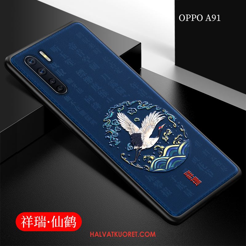 Oppo A91 Kuoret Net Red All Inclusive Puhelimen, Oppo A91 Kuori Nahka Tide-brändi