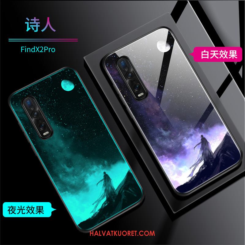 Oppo Find X2 Pro Kuoret Lasi Pehmeä Neste Silikoni, Oppo Find X2 Pro Kuori Muokata Kotelo