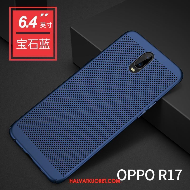 Oppo R17 Kuoret Kotelo Suojaus Silikoni, Oppo R17 Kuori Sininen Pesty Suede