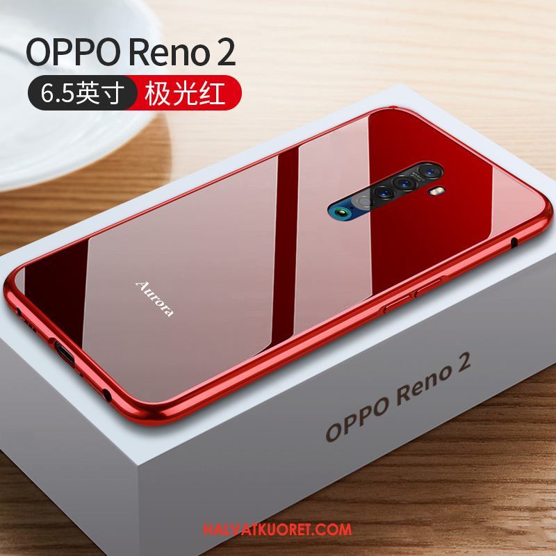 Oppo Reno 2 Kuoret Metalli Kehys Net Red, Oppo Reno 2 Kuori All Inclusive Ultra