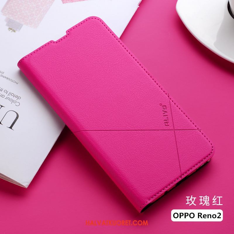 Oppo Reno 2 Kuoret Silikoni All Inclusive, Oppo Reno 2 Kuori Nahkakotelo Suojaus