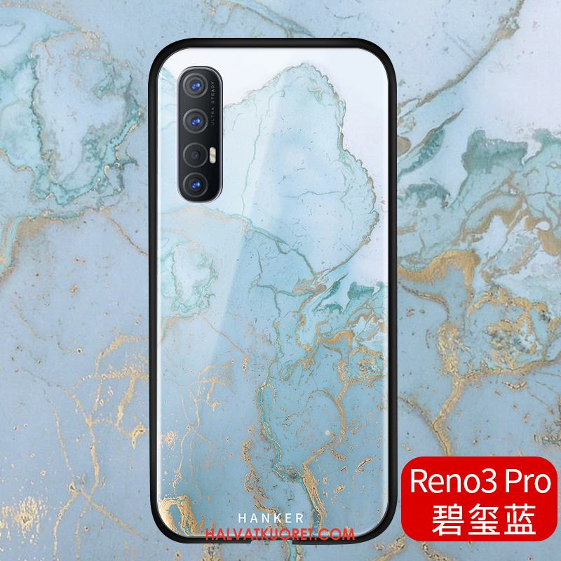 Oppo Reno 3 Pro Kuoret Pehmeä Neste Lasi Persoonallisuus, Oppo Reno 3 Pro Kuori Suojaus Murtumaton