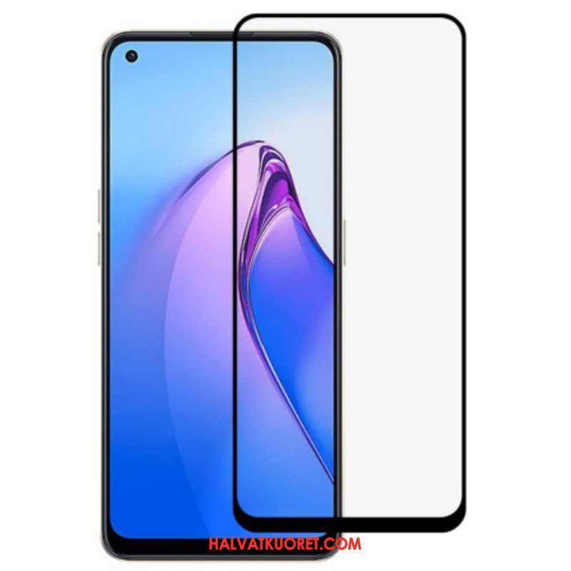 Oppo Reno 8 Karkaistu Lasi Näytönsuoja Mustat Reunat