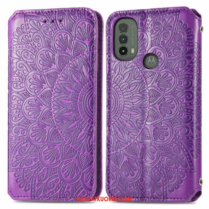 Puhelinkuoret Moto E40 / E30 / E20 Kotelot Flip Mandala