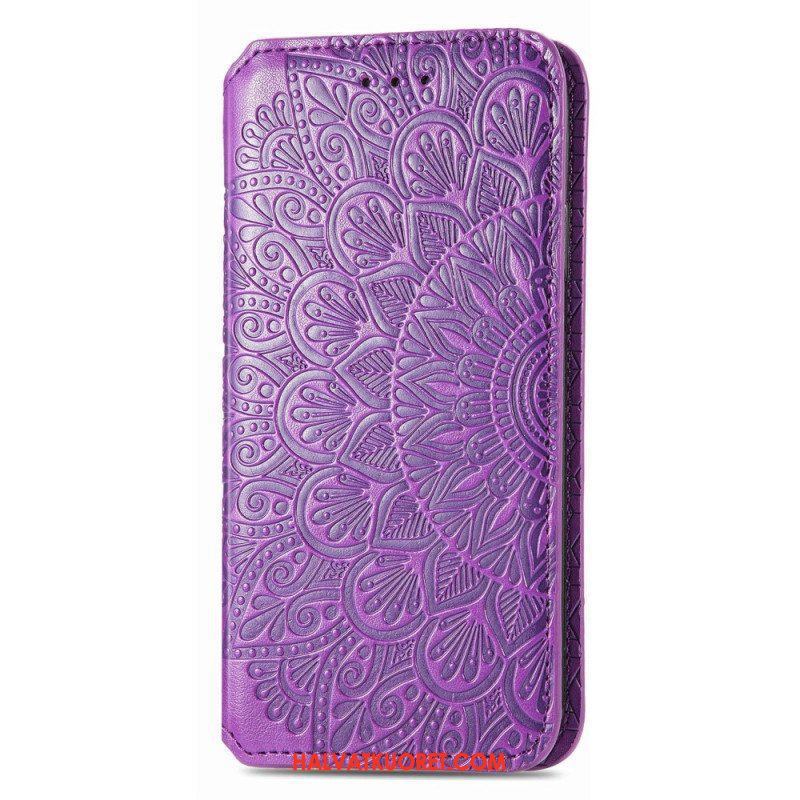 Puhelinkuoret Samsung Galaxy S22 Ultra 5G Kotelot Flip Mandala