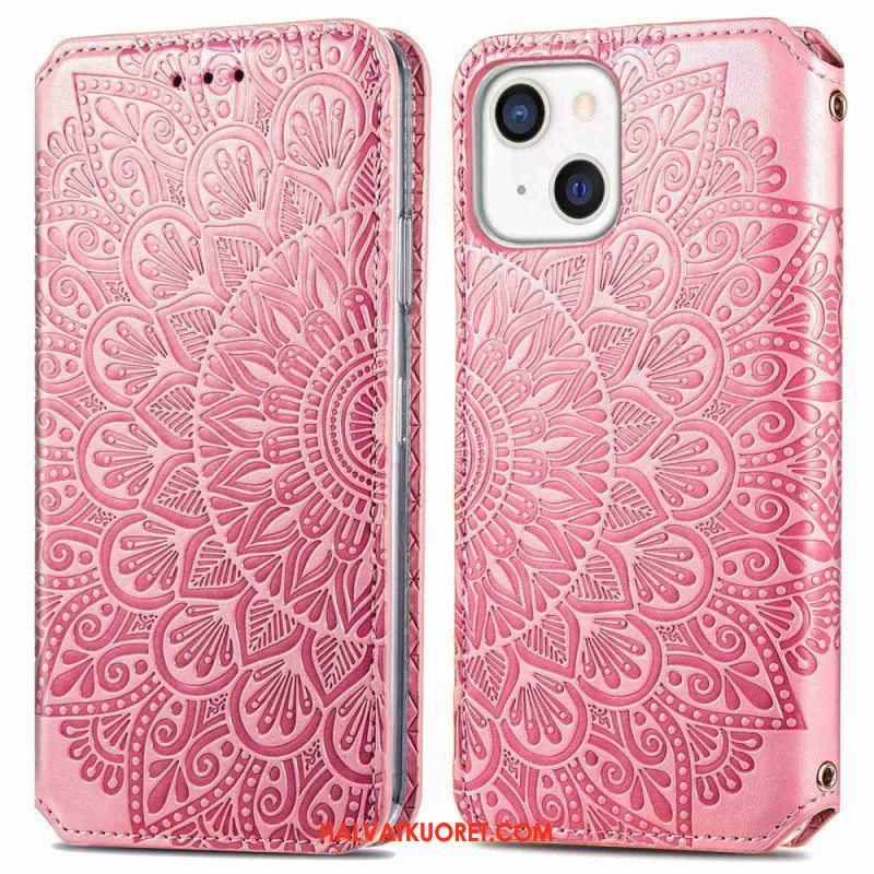 Puhelinkuoret iPhone 14 Plus Kotelot Flip Mandala