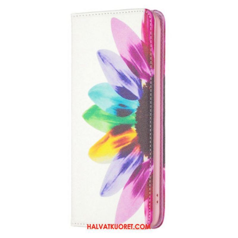 Puhelinkuoret iPhone 14 Pro Max Kotelot Flip Akvarelli Kukka