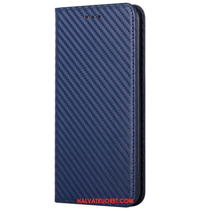 Puhelinkuoret iPhone 14 Pro Suojaketju Kuori Kotelot Flip Strappy Carbon Fiber Style