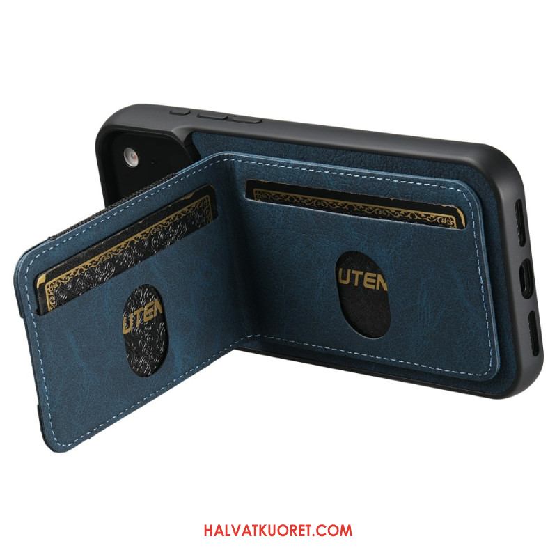 Puhelinkuoret iPhone 17 Pro Max Retrotyylinen Korttikotelo Ja Jalusta