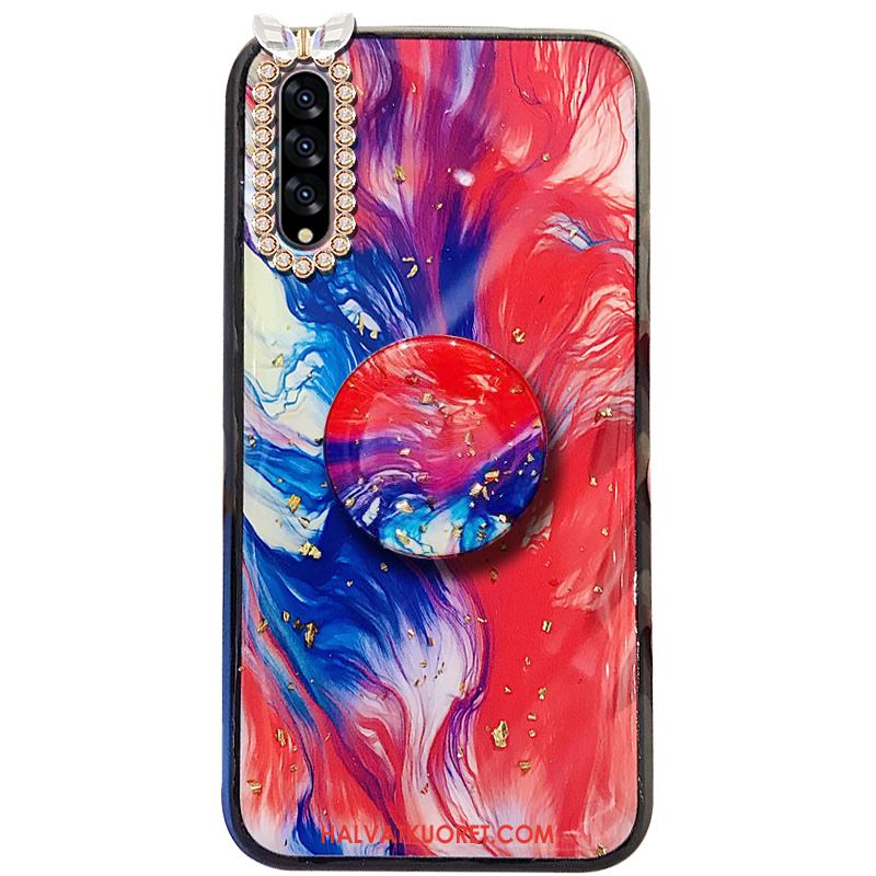 Samsung Galaxy A30s Kuoret Murtumaton Pompon Tähti, Samsung Galaxy A30s Kuori Strassi Punainen