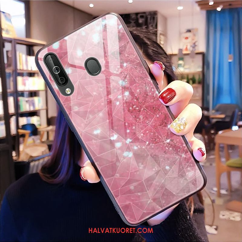 Samsung Galaxy A40s Kuoret Net Red Kukkakuvio Tähti, Samsung Galaxy A40s Kuori Timantti Puhelimen