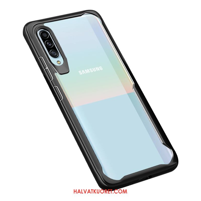 Samsung Galaxy A50s Kuoret Musta Ylellisyys Kotelo, Samsung Galaxy A50s Kuori Pehmeä Neste Murtumaton