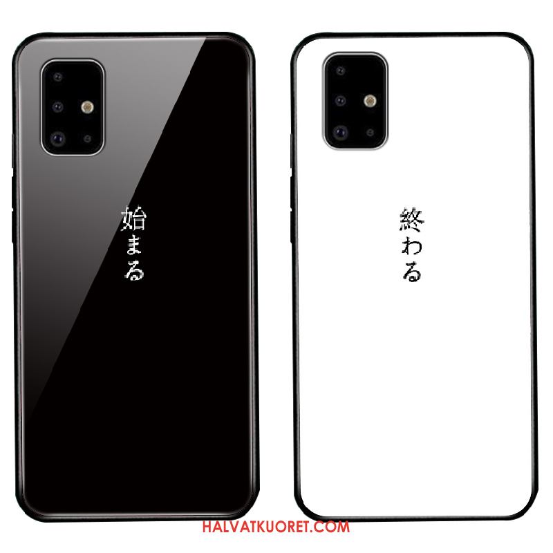 Samsung Galaxy A51 Kuoret Lasi Kotelo Tähti, Samsung Galaxy A51 Kuori Murtumaton Musta