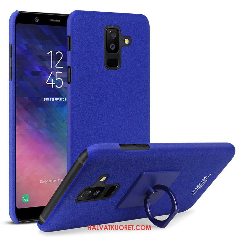 Samsung Galaxy A6 Kuoret Pesty Suede Sininen, Samsung Galaxy A6 Kuori Luova Suojaus