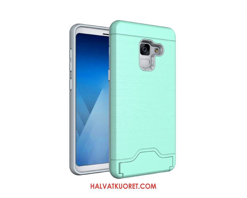 Samsung Galaxy A8 2018 Kuoret Murtumaton Tähti Vihreä, Samsung Galaxy A8 2018 Kuori Kukkakuvio Kotelo