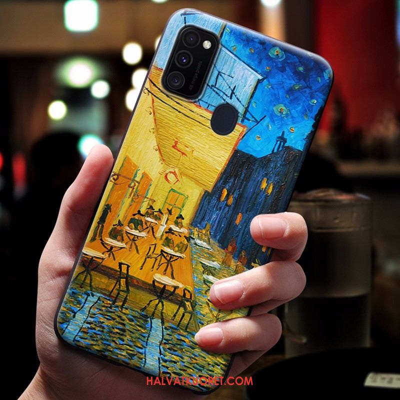 Samsung Galaxy M30s Kuoret Sininen Tähti Suojaus, Samsung Galaxy M30s Kuori Puhelimen Kotelo