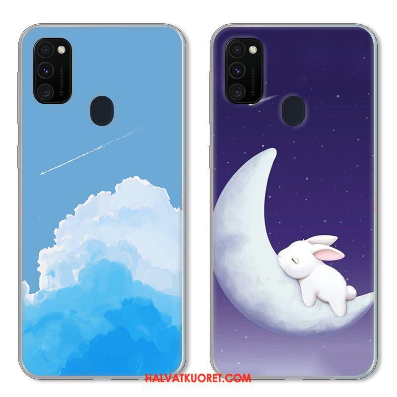 Samsung Galaxy M30s Kuoret Suojaus Kotelo Sininen, Samsung Galaxy M30s Kuori Muokata