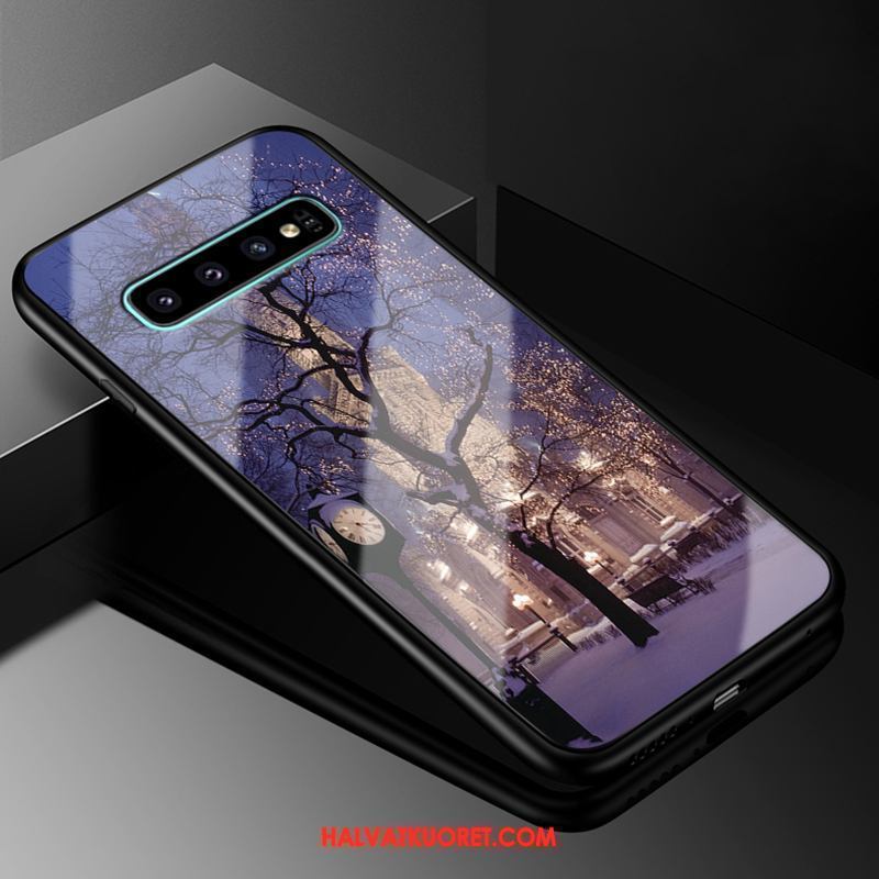 Samsung Galaxy S10 Kuoret Tähti Violetti Silikoni, Samsung Galaxy S10 Kuori Kotelo Murtumaton