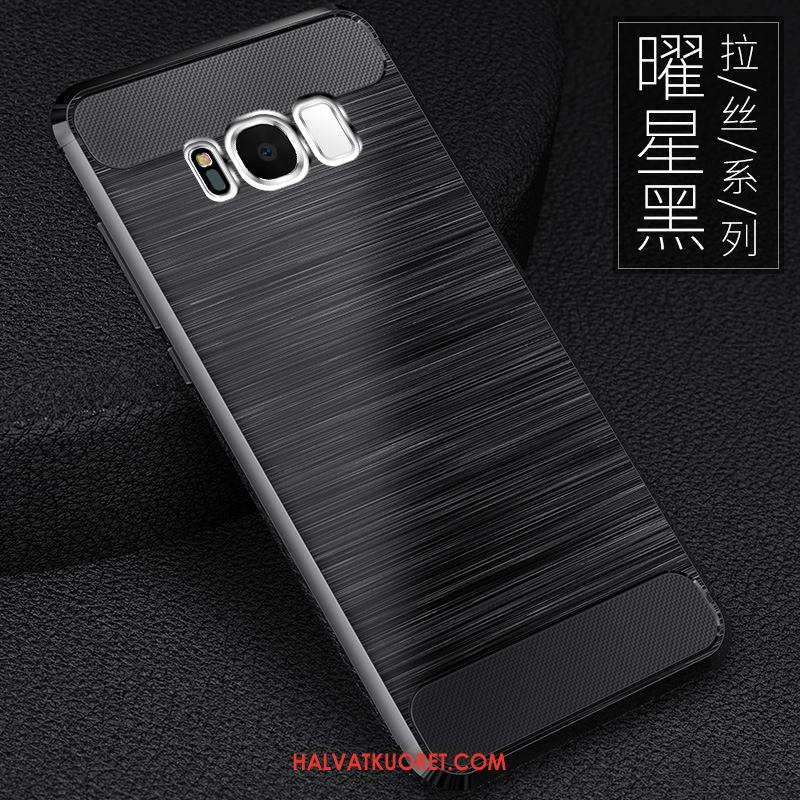 Samsung Galaxy S8+ Kuoret Kotelo Silikoni Musta, Samsung Galaxy S8+ Kuori Puhelimen Trendi