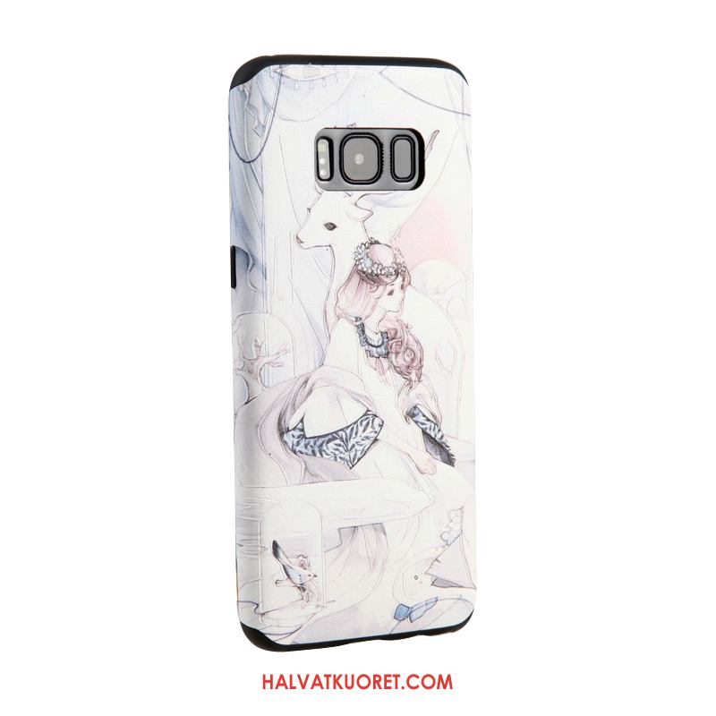 Samsung Galaxy S8+ Kuoret Valkoinen Suojaus Murtumaton, Samsung Galaxy S8+ Kuori Kukka