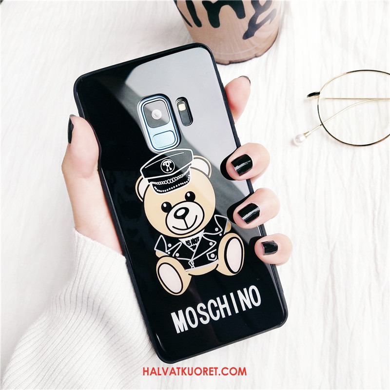 Samsung Galaxy S9 Kuoret Bear Peili Kotelo, Samsung Galaxy S9 Kuori Musta All Inclusive