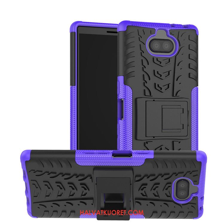 Sony Xperia 10 Plus Kuoret Tuki Suojaus Violetti, Sony Xperia 10 Plus Kuori Kotelo