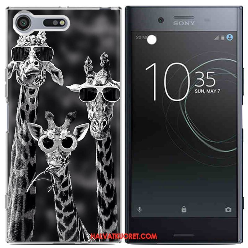 Sony Xperia Xz Premium Kuoret Musta Maalaus Luova, Sony Xperia Xz Premium Kuori Kotelo Beige