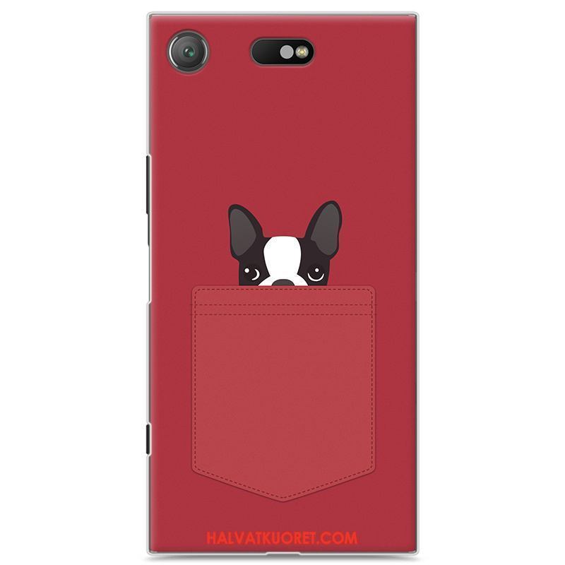 Sony Xperia Xz1 Compact Kuoret Murtumaton Puhelimen Kova, Sony Xperia Xz1 Compact Kuori Punainen Suojaus