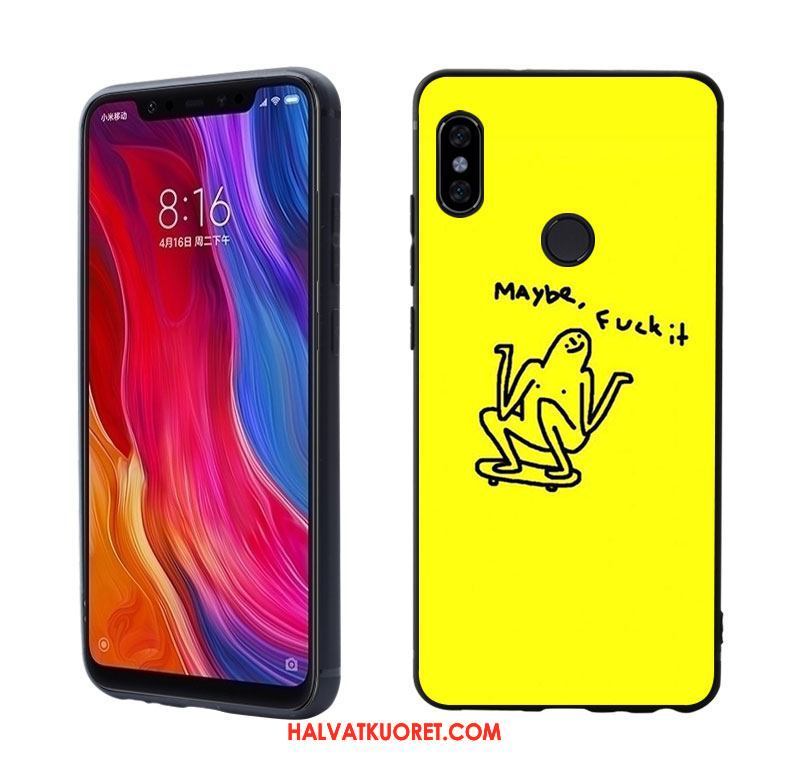 Xiaomi Mi 8 Kuoret Suojaus Tila Keltainen, Xiaomi Mi 8 Kuori Hauska Pieni Beige