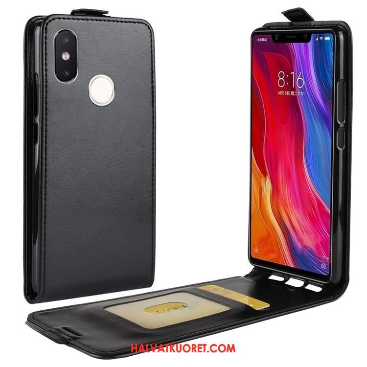 Xiaomi Mi 8 Se Kuoret Pieni Musta, Xiaomi Mi 8 Se Kuori Puhelimen Nahkakotelo Beige