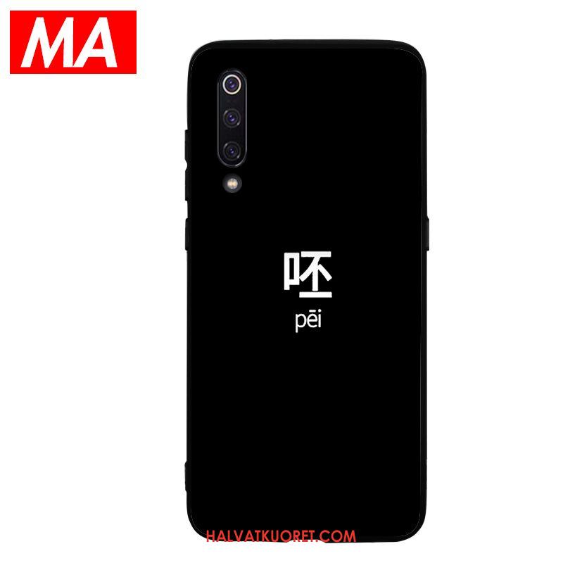 Xiaomi Mi 9 Kuoret Kukkakuvio Puhelimen Musta, Xiaomi Mi 9 Kuori Nuoret Suojaus Beige