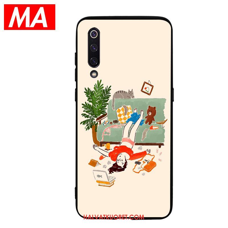 Xiaomi Mi 9 Kuoret Pieni Nuoret, Xiaomi Mi 9 Kuori Puhelimen Pehmeä Neste Beige