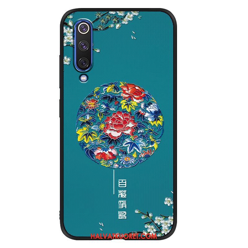 Xiaomi Mi 9 Lite Kuoret Silikoni Puhelimen All Inclusive, Xiaomi Mi 9 Lite Kuori Tuuli Sininen Beige