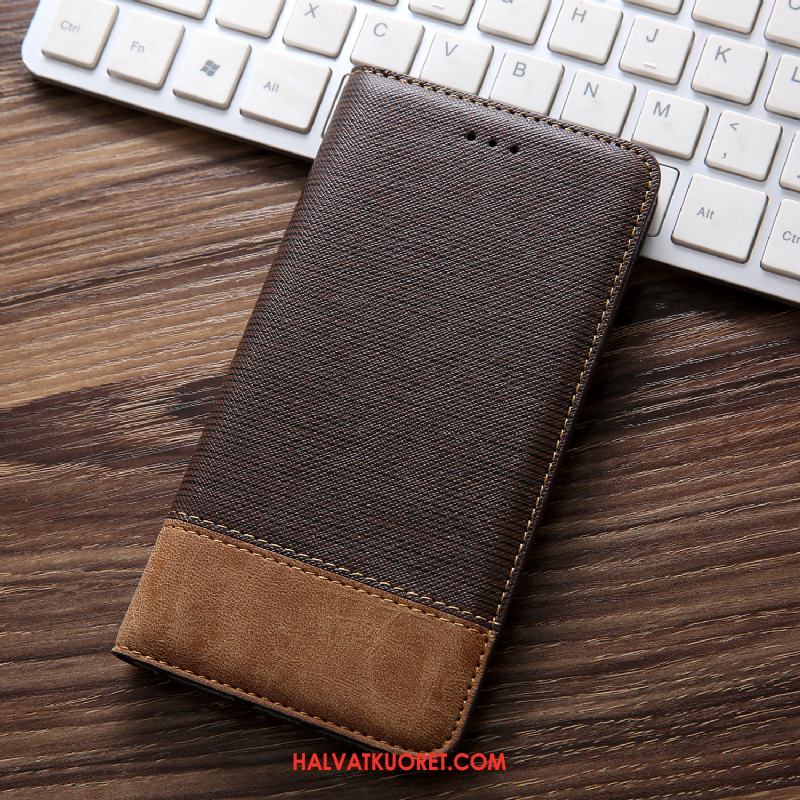 Xiaomi Mi A2 Kuoret Puhelimen Aito Nahka Liiketoiminta, Xiaomi Mi A2 Kuori All Inclusive Nahkakotelo Braun