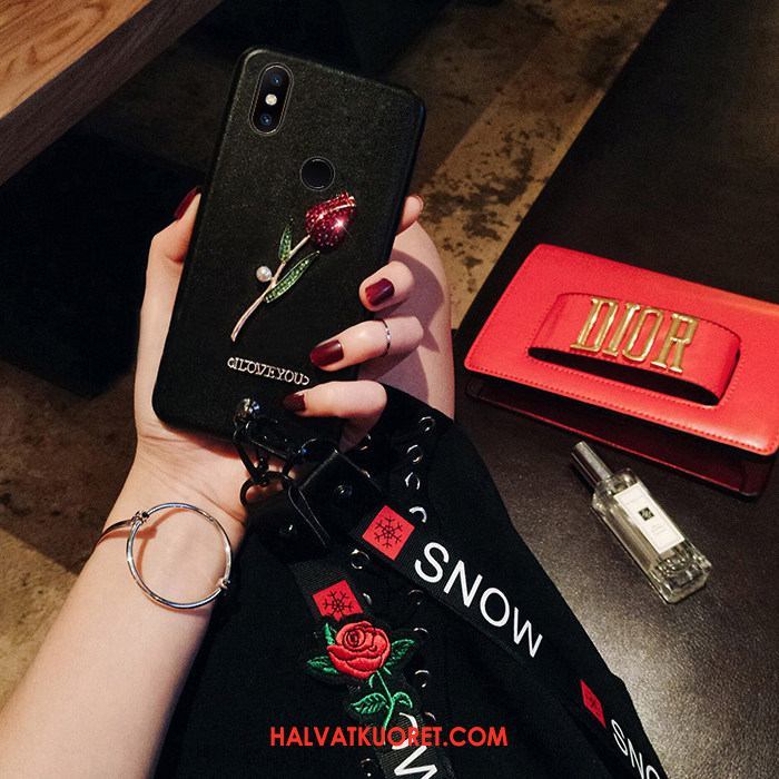 Xiaomi Mi A2 Kuoret Puhelimen Ripustettavat Koristeet Punainen, Xiaomi Mi A2 Kuori Net Red Silikoni Beige
