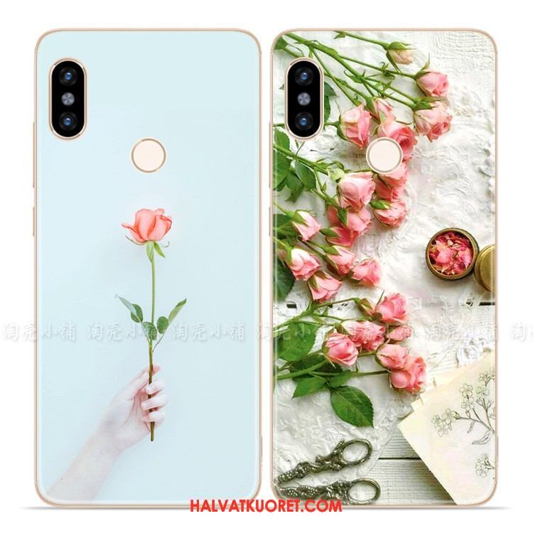 Xiaomi Mi Max 3 Kuoret Pinkki Kustannukset Sininen, Xiaomi Mi Max 3 Kuori Taide Silikoni Beige