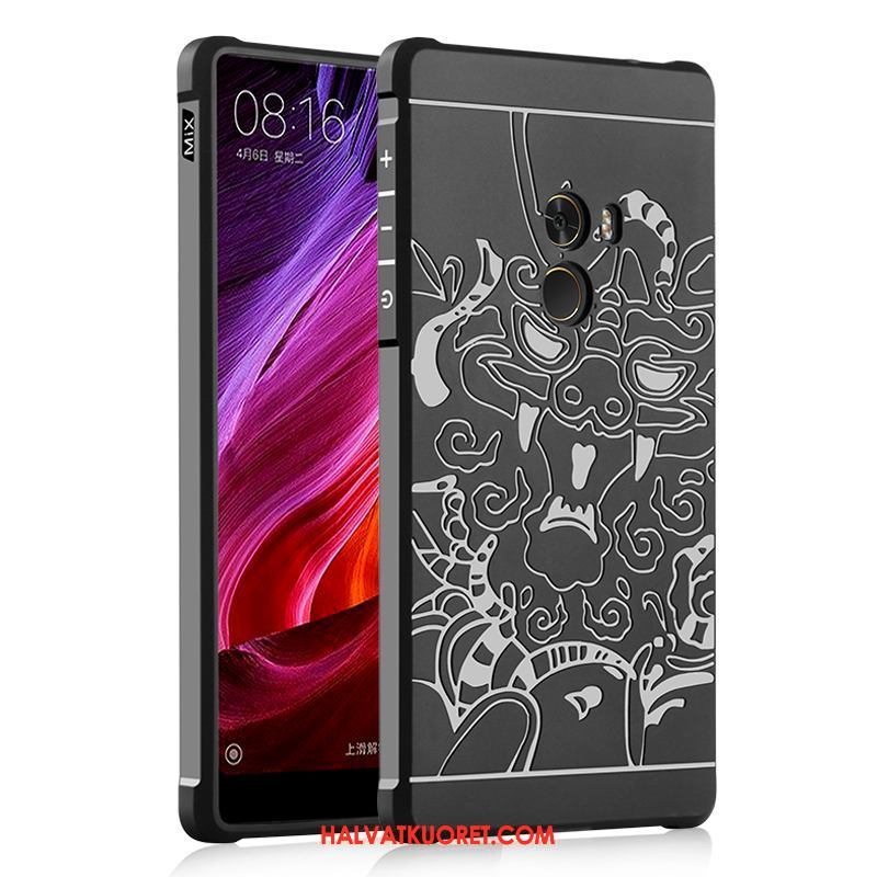 Xiaomi Mi Mix 2 Kuoret Pehmeä Neste Kohokuviointi Pesty Suede, Xiaomi Mi Mix 2 Kuori All Inclusive Trendi Beige